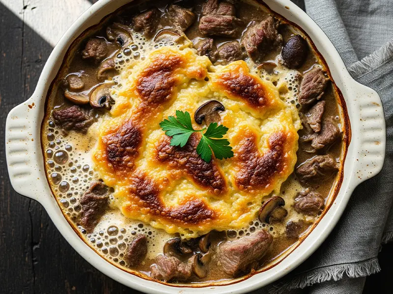 Züritopf, gratin de veau et pommes de terre à la zurichoise