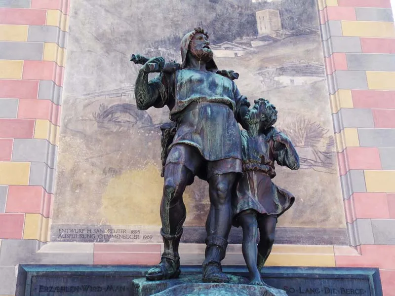 Tell monument Altdorf Tell monument Altdorf