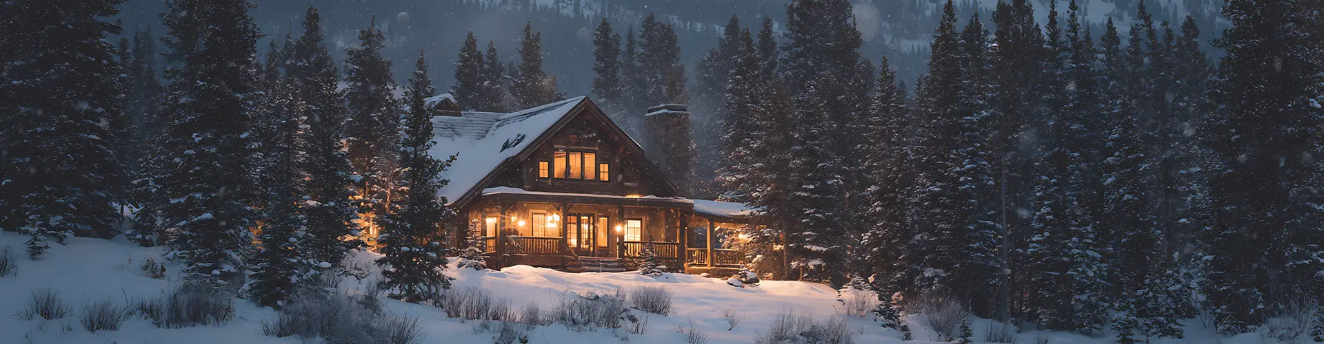Chalet sous la neige Chalet sous la neige