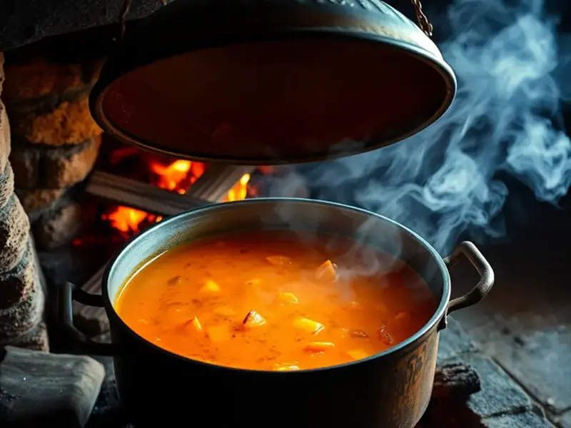Bol de velouté de courge butternut onctueux et fumant